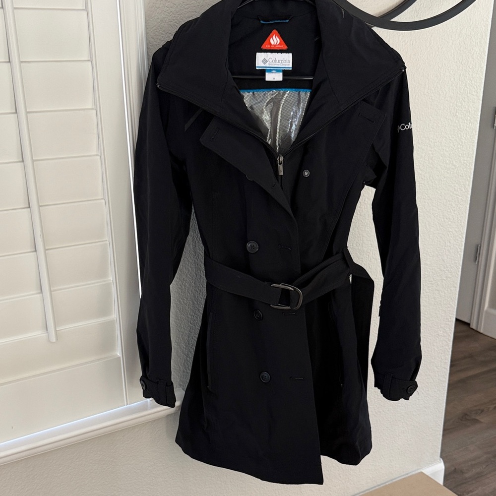 Columbia Women's Classic Black Trench Coat